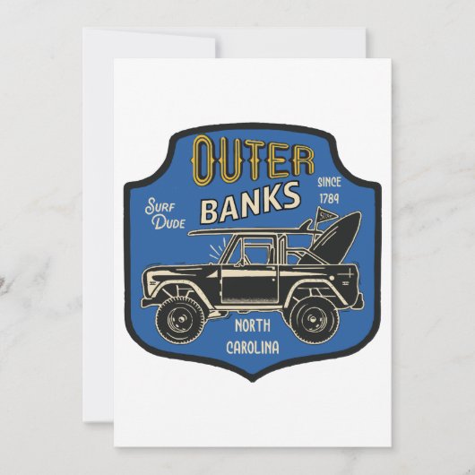 Buitenbanken NC-badge Kaart (Voorkant)