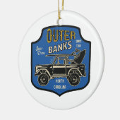 Buitenbanken NC-badge Keramisch Ornament (Links)