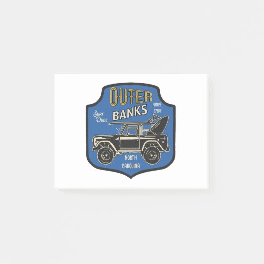 Buitenbanken NC-badge Post-it® Notes (Voorkant)