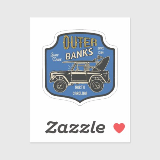 Buitenbanken NC-badge Sticker (Vel)