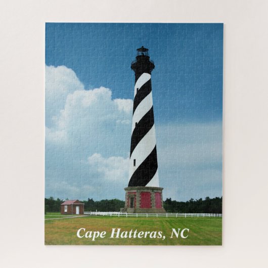 Buitenbanken NC vuurtoren Cape Hatteras Legpuzzel (Verticaal)