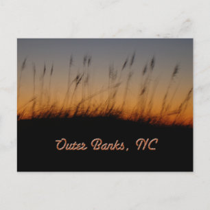 Buitenbanken NC Zee Haver en Duinen op Sunset Briefkaart