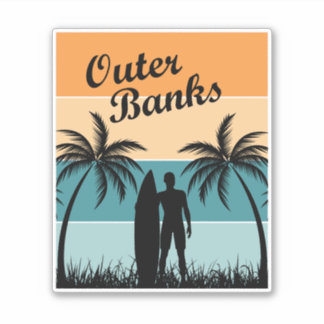 buitenbanken noord - carolina sticker