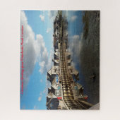 Buitenbanken North Carolina. kerstcadeautjes Legpuzzel (Verticaal)