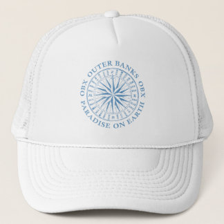 Buitenbanken OBX Nautical Compass Blue Trucker Pet