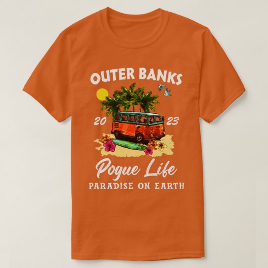 Buitenbanken Paradise over het leven op aarde 2023 T-shirt (Design voorkant)