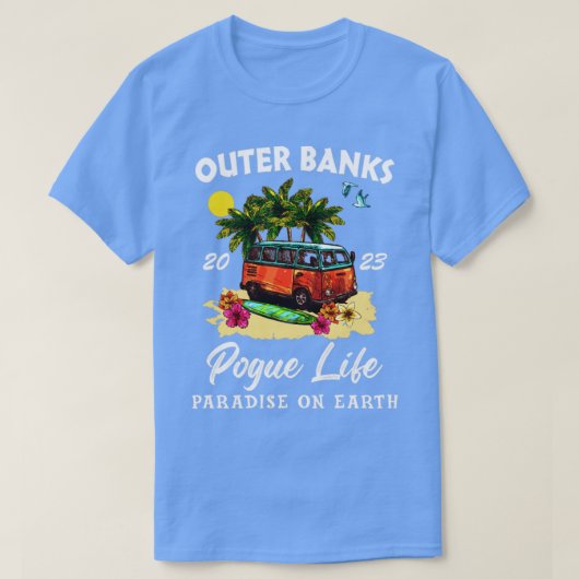 Buitenbanken Paradise over het leven op aarde 2023 T-shirt (Design voorkant)