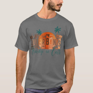 Buitenbanken Paradise vintage op NC OBX Earth retr T-shirt