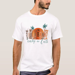 Buitenbanken Paradise Vintage op NC OBX Earth Retr T-shirt