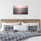 Buitenbanken Sunrise Canvas Afdruk (Insitu (Slaapkamer))