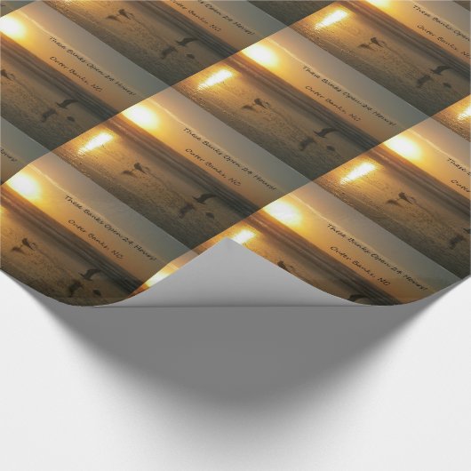 Buitenbanken Sunrise:  Deze banken openen 24 uur! Cadeaupapier (Hoek)