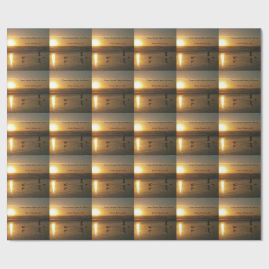 Buitenbanken Sunrise:  Deze banken openen 24 uur! Cadeaupapier (Vlak)