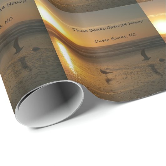 Buitenbanken Sunrise: Deze banken openen 24 uur! Cadeaupapier (Rol Hoek)