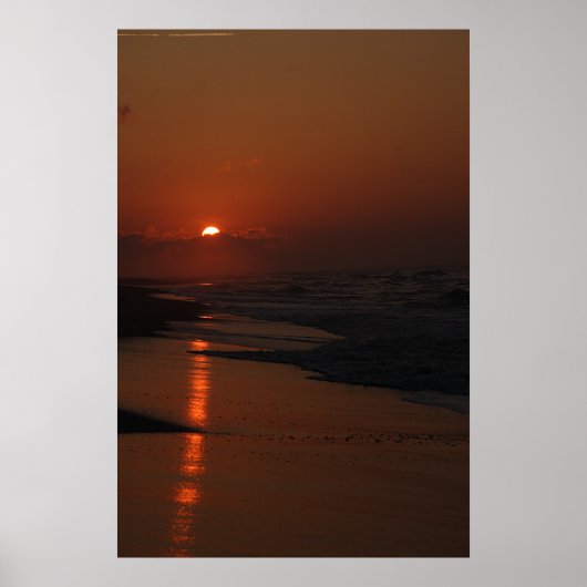 Buitenbanken Sunrise Poster (Voorkant)