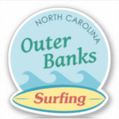 Buitenbanken Surfen Sticker (Voorkant)