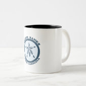 Buitenbanken. Tweekleurige Koffiemok (Voorkant rechts)