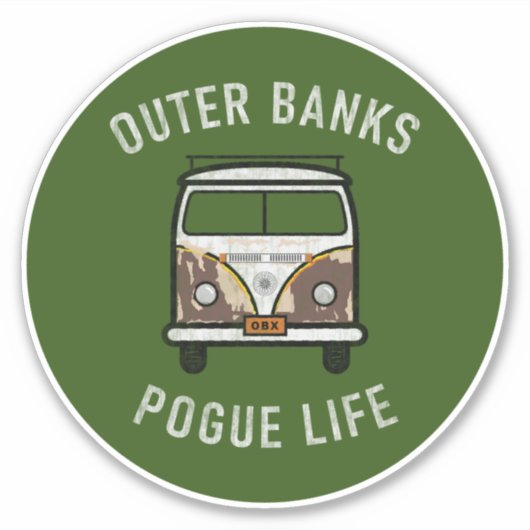 Buitenbanken Van Pogue Life OBX  (bos) Sticker (Voorkant)
