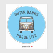 Buitenbanken Van Pogue Life OBX  (Sky Blue) Sticker (Vel)