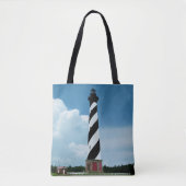 Buitenbanken vuurtoren Cape Hatteras Tote Bag (Voorkant)