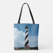 Buitenbanken vuurtoren Cape Hatteras Tote Bag (Achterkant)