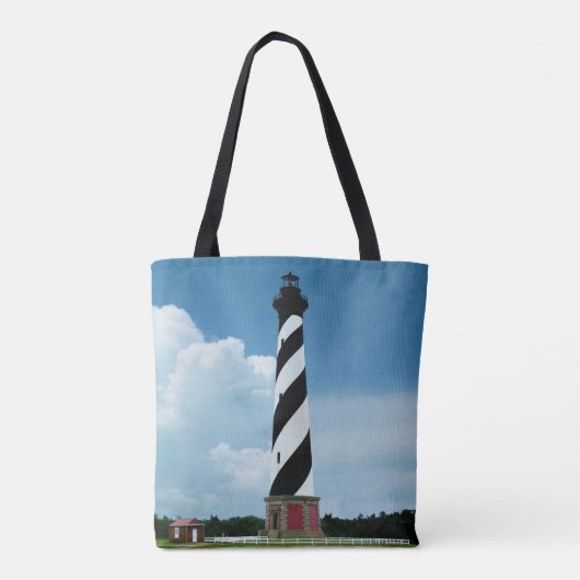 Buitenbanken vuurtoren Cape Hatteras Tote Bag (Achterkant)