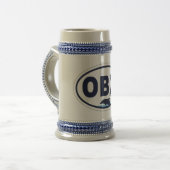Buitenbankovaal ontwerp. bierpul (Voorkant links)