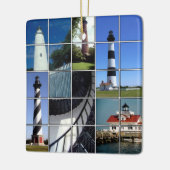 Buitenbankvuurtoren Keramisch Ornament (Links)