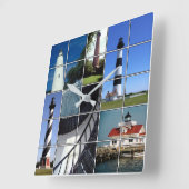 Buitenbankvuurtoren Magnet Vierkante Klok (Hoek)