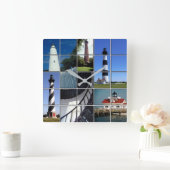 Buitenbankvuurtoren Magnet Vierkante Klok (Huis)