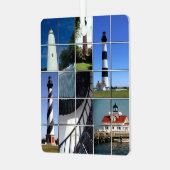 Buitenbankvuurtoren Metalen Ornament (Voorkant links)