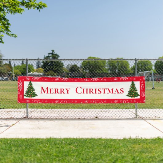 Buitenbanner voor vrolijk kerstgebanner spandoek (Insitu)