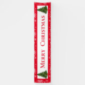 Buitenbanner voor vrolijk kerstgebanner spandoek (Verticaal)