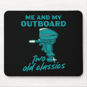 buitenboordmotor - Clic Old Boating Muismat