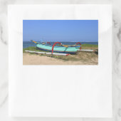 Buitenboot Rechthoekige Sticker (Tas)