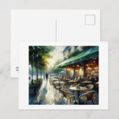 Buitencafé, Briefkaart (Voorkant / Achterkant)