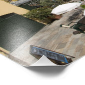 Buitencafé, Place de l'Eveche, Grasse Foto Afdruk (Hoek)