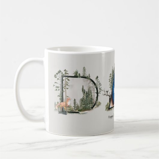 Buitendeuren DAD Forest Letters Foto 1st Vaderdag Koffiemok (Links)