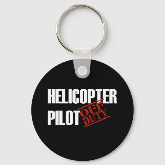 BUITENDIENST HELICOPTER PILOOT DONKER SLEUTELHANGER (Voorkant)
