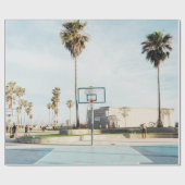 Buitengaan van basketbal cadeaupapier (Vlak)