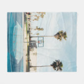 Buitengaan van basketbal fleece deken (Voorkant (Horizontaal))