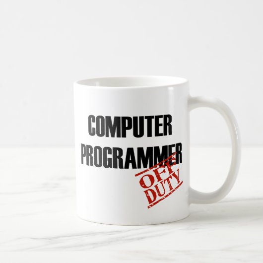 Buitengaande computerprogrammeur koffiemok (Rechts)