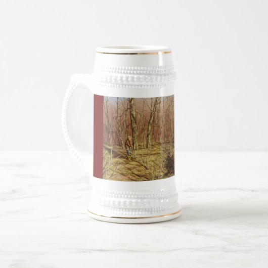 Buitenganger/Natuur Beer Stein Bierpul (Voorkant links)
