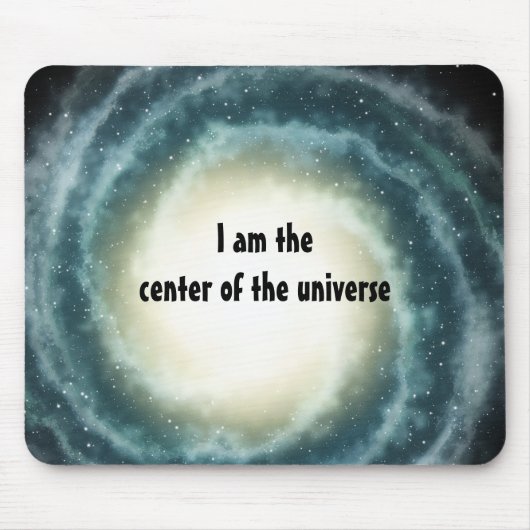 Buitengariteitscentrum van het universum muismat (Voorkant)