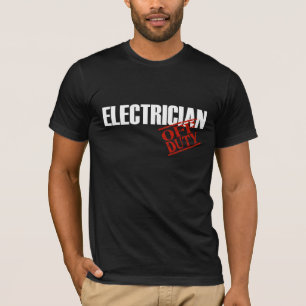 Buitengerechtigde elektricien t-shirt