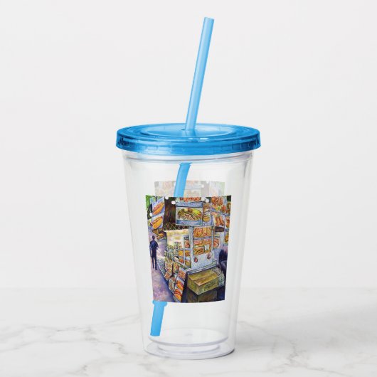 Buitengewone artistieke werkbelasting acryl drinkbeker (Achterkant)