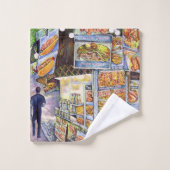 Buitengewone artistieke werkbelasting bad handdoek (Wasdoekje)