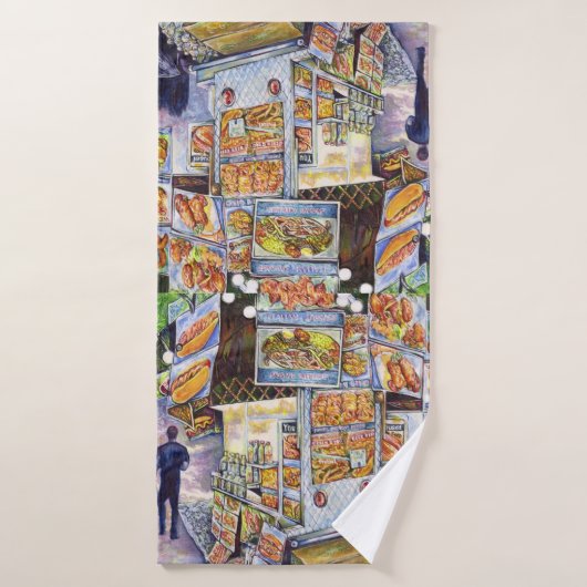 Buitengewone artistieke werkbelasting badhanddoek (Badhanddoek)