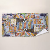 Buitengewone artistieke werkbelasting badhanddoek (Badhanddoek)