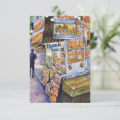 Buitengewone artistieke werkbelasting bedankkaart (Staand voorkant)