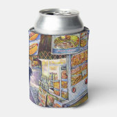 Buitengewone artistieke werkbelasting blikjeskoeler (Blikje Voorkant)